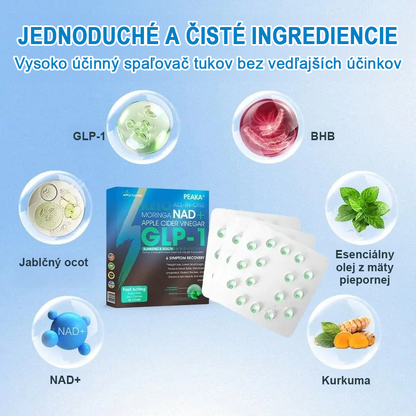 Официален оторизиран магазин PEAKA® GLP-1 Slimming & Health Ultra Concentrated Essence Liquid Pearls - NAD+ Moringa & ACV & Keto BHB