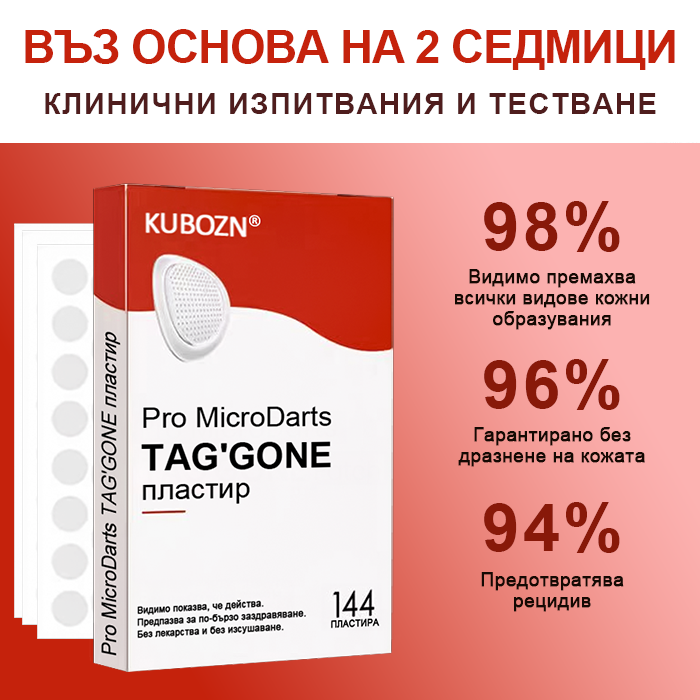 KUBOZN® Нано-микроиглени пластири за премахване на кожни етикети