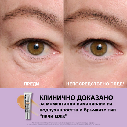 🌸Крем за очи с незабавен лифтинг и лека текстура – максимално стягане и гладък завършек ✨